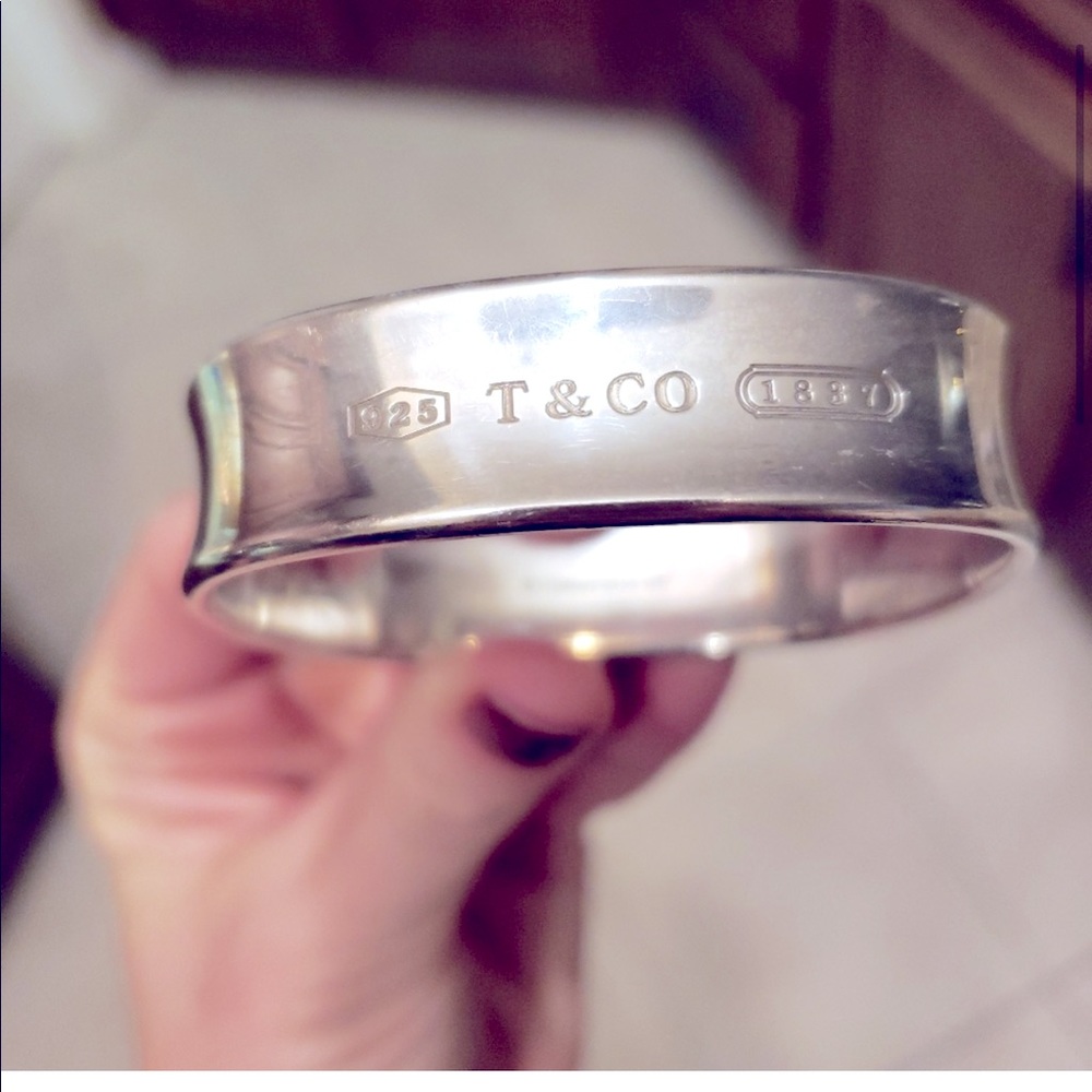 Tiffany & Co 925 Sterling Silver Square Bangle